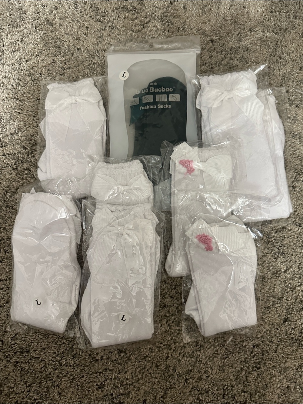 #149 Baby toddler socks White Fashion Socks - Pack of Assorted Styles